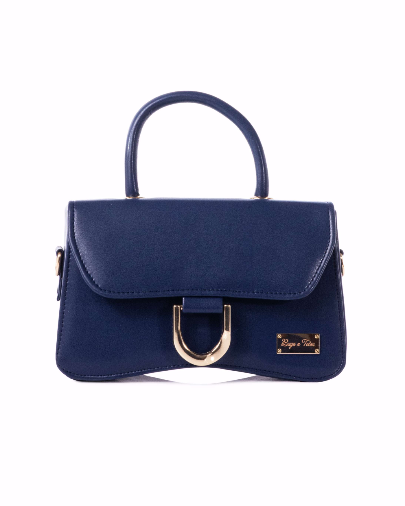 Top-Handle Flap Bag Midnight Blue
