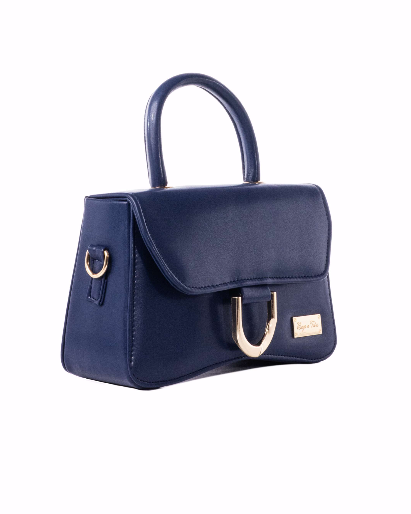 Top-Handle Flap Bag Midnight Blue