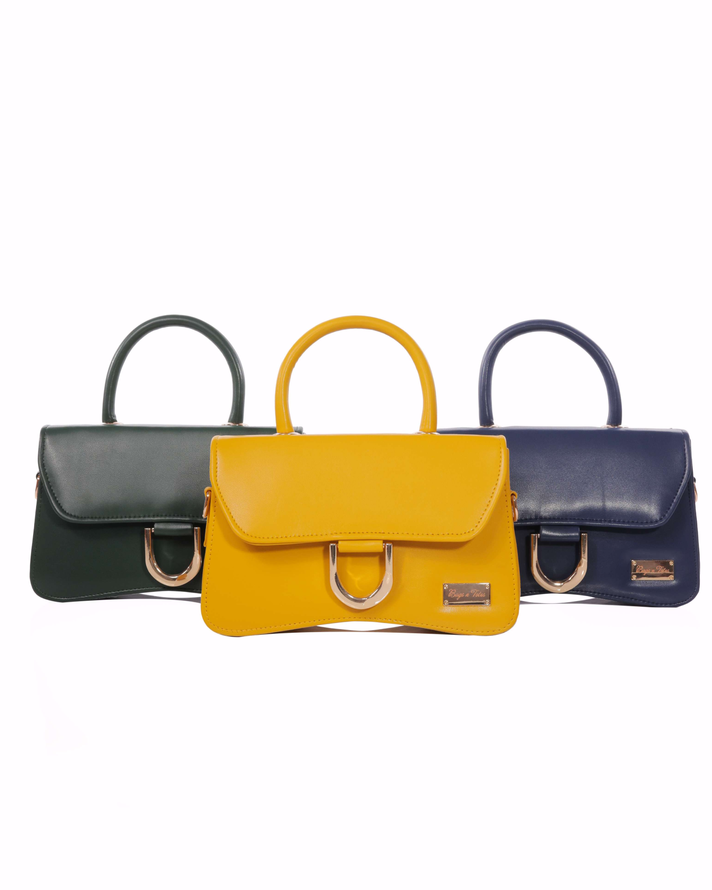Top-Handle Flap Bag Mustard Yellow