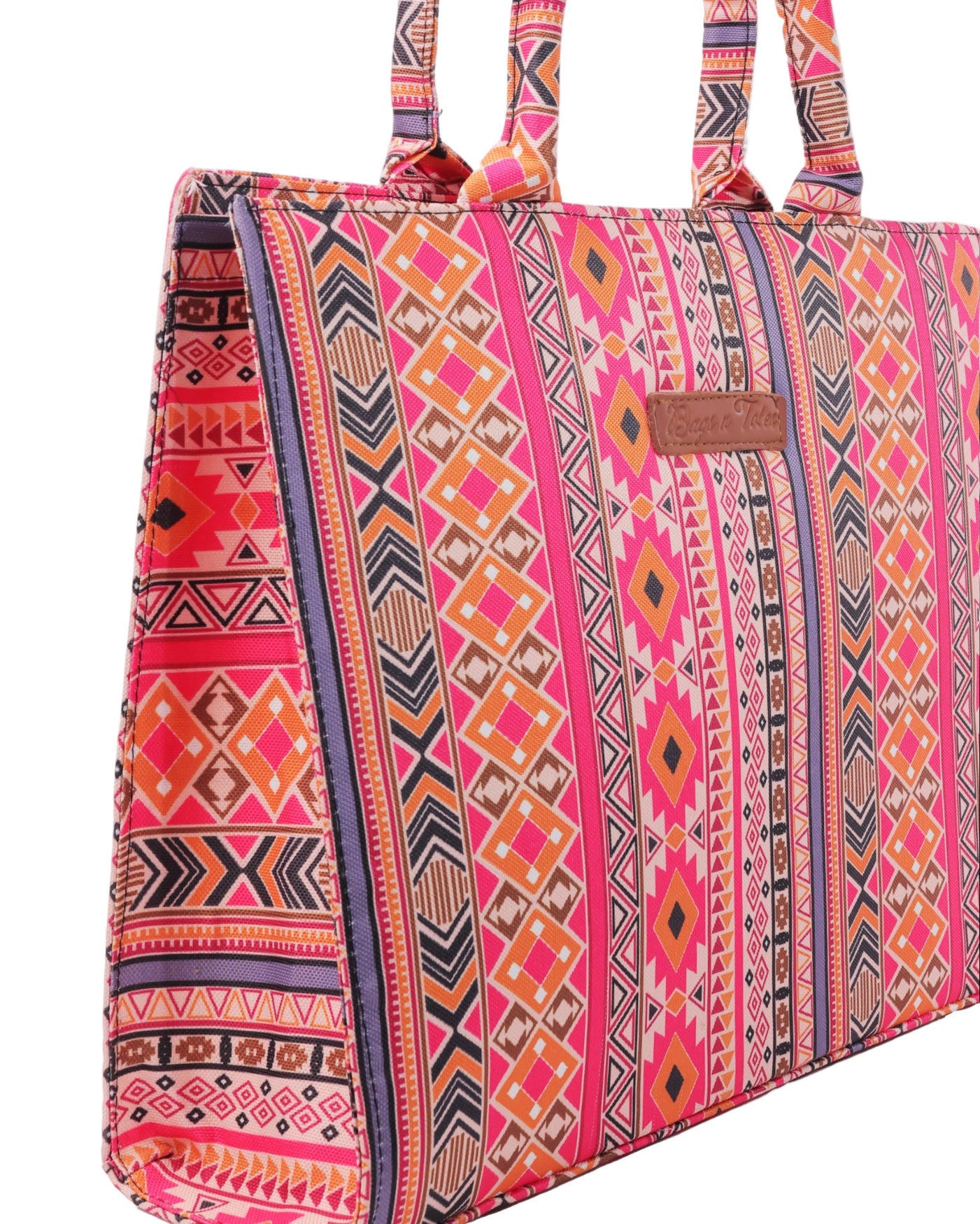 Canvas Tote Bag- Pink